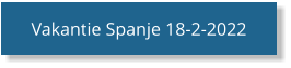 Vakantie Spanje 18-2-2022