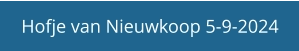 Hofje van Nieuwkoop 5-9-2024